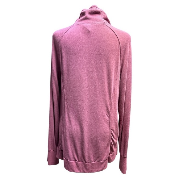 Yogalicious Mauve Cowl Neck Sweatshirt Size Medium - Picture 3 of 8